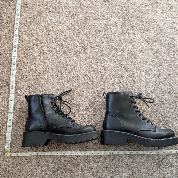 Madden Girl Shoes - Madden Girl Black Combat Boots